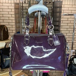 COACH Purple Patent Leather Bag